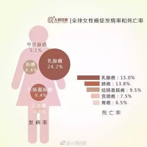 全球癌症发病率-女性  第1张